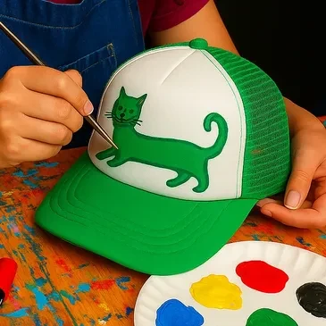 Trucker Hat Painting