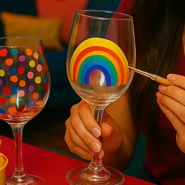 Wine Glass Painting