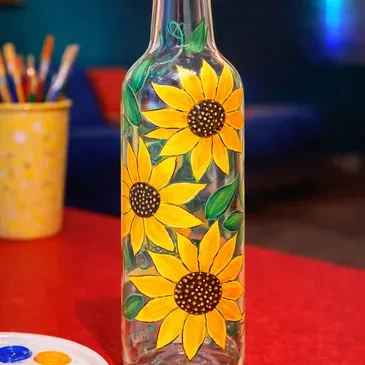 Wine Bottle Painting
