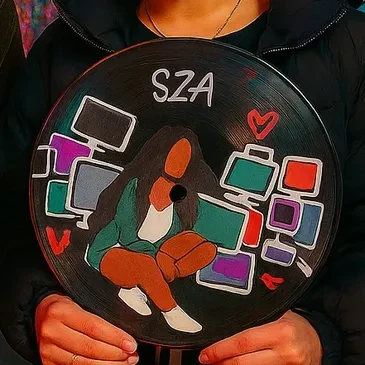Vinyl Record Painting